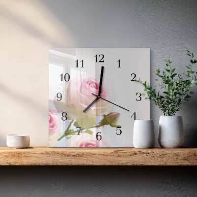 Reloj de vidrio Rosa