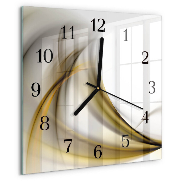 Reloj de vidrio Líneas abstractas