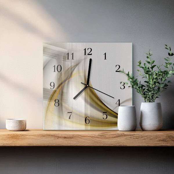 Reloj de vidrio Líneas abstractas