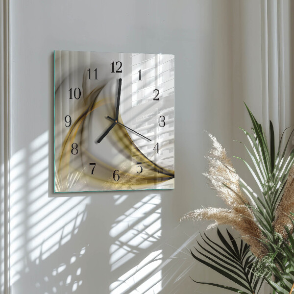 Reloj de vidrio Líneas abstractas