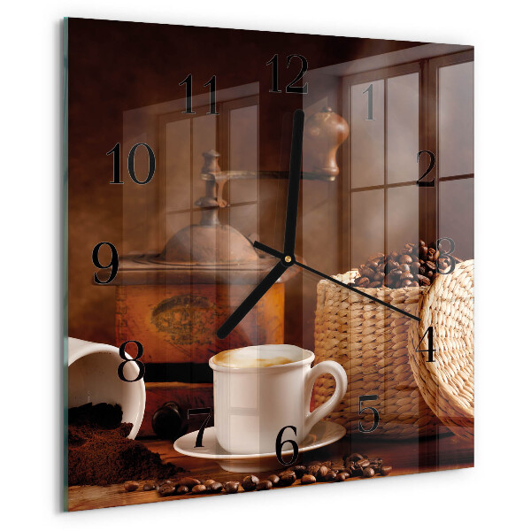 Reloj de vidrio Taza de café