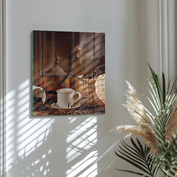 Reloj de vidrio Taza de café