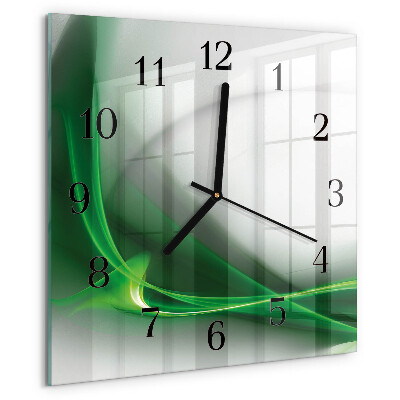 Reloj de vidrio Líneas abstractas