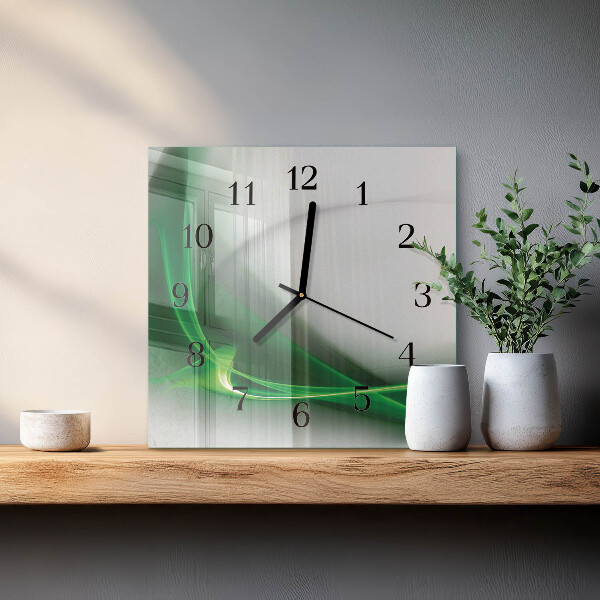 Reloj de vidrio Líneas abstractas