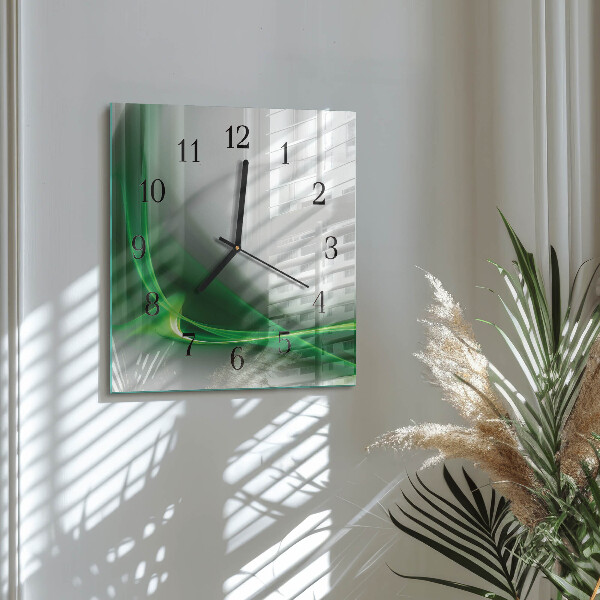 Reloj de vidrio Líneas abstractas