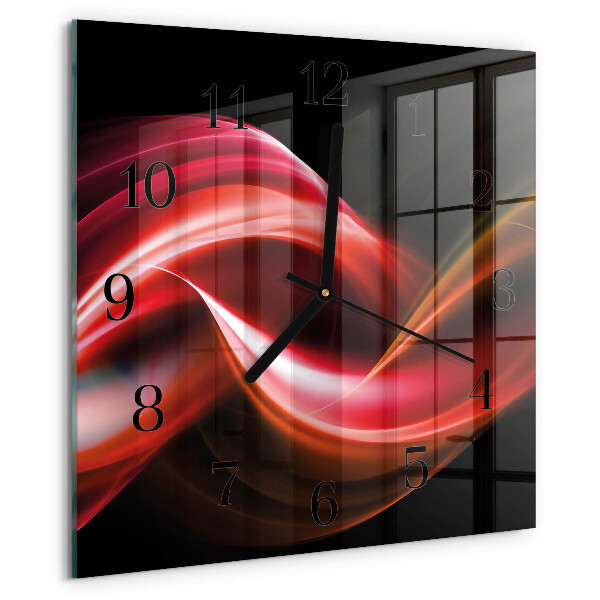 Reloj de vidrio Líneas abstractas