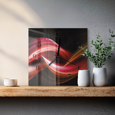 Reloj de vidrio Líneas abstractas