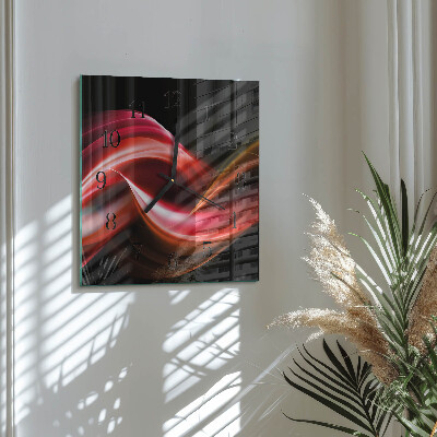 Reloj de vidrio Líneas abstractas