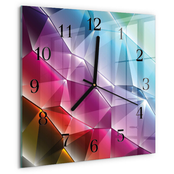 Reloj de vidrio Patrón 3D