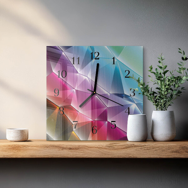 Reloj de vidrio Patrón 3D
