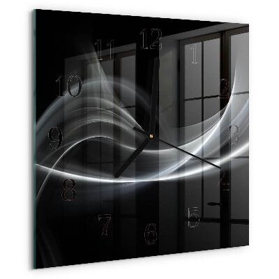 Reloj de vidrio Líneas abstractas