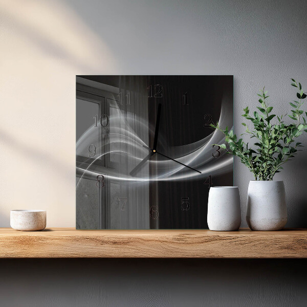 Reloj de vidrio Líneas abstractas