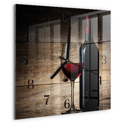 Reloj de vidrio Vino