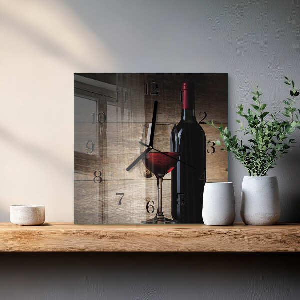 Reloj de vidrio Vino
