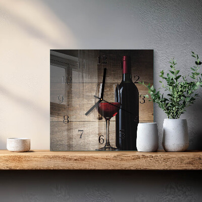 Reloj de vidrio Vino