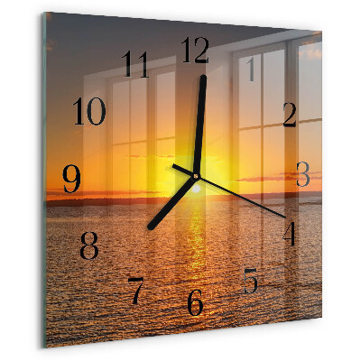 Reloj de vidrio Atardecer