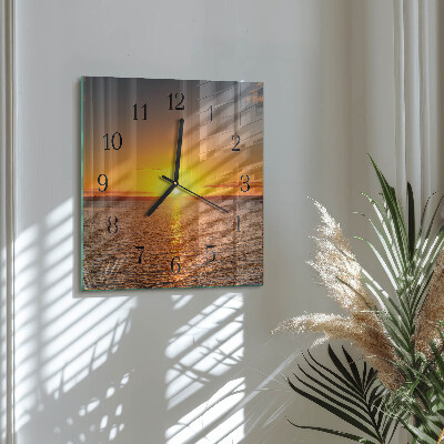 Reloj de vidrio Atardecer