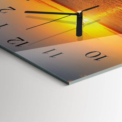 Reloj de vidrio Atardecer