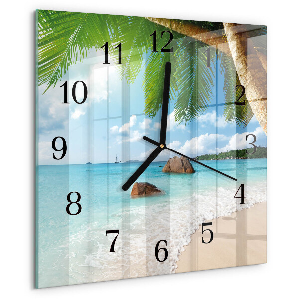 Reloj de vidrio Isla