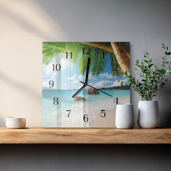 Reloj de vidrio Isla