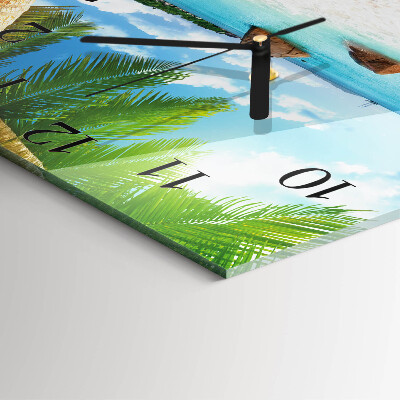 Reloj de vidrio Isla