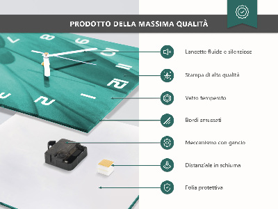 Reloj de vidrio Isla