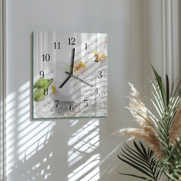 Reloj de vidrio Orquídea