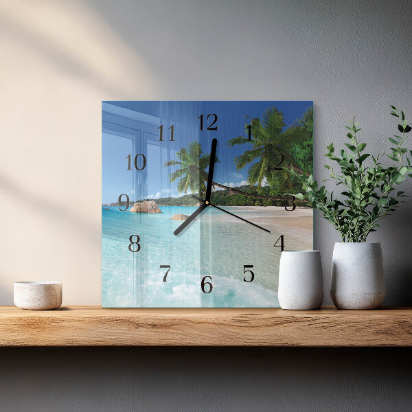 Reloj de vidrio Playa