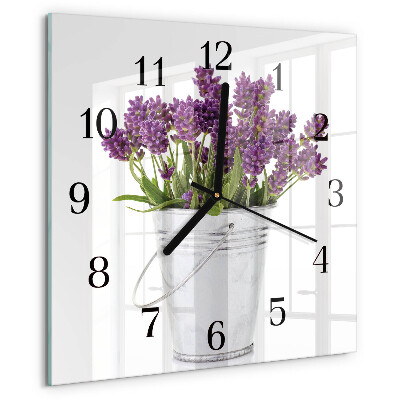 Reloj de vidrio Lavanda