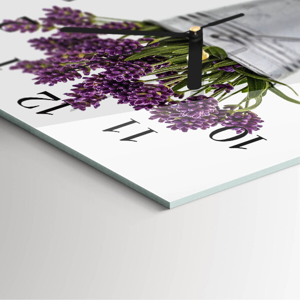 Reloj de vidrio Lavanda