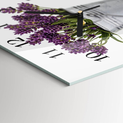Reloj de vidrio Lavanda