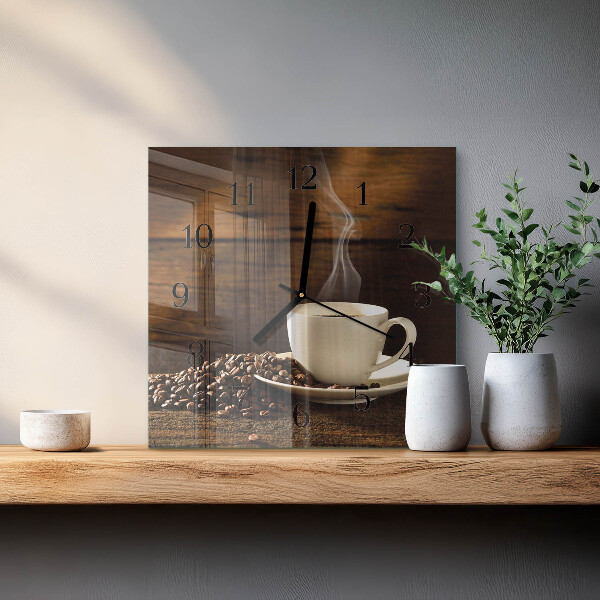 Reloj de vidrio Café