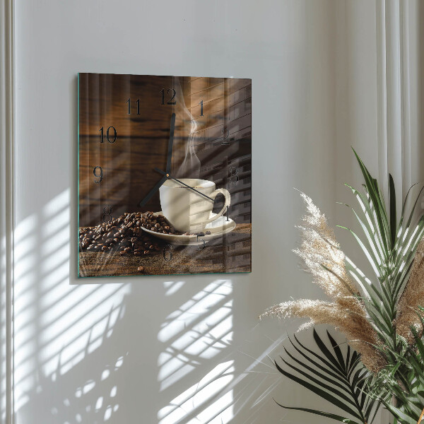 Reloj de vidrio Café
