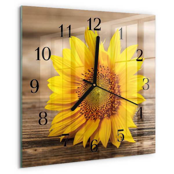 Reloj de vidrio Girasol