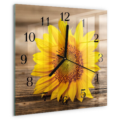 Reloj de vidrio Girasol