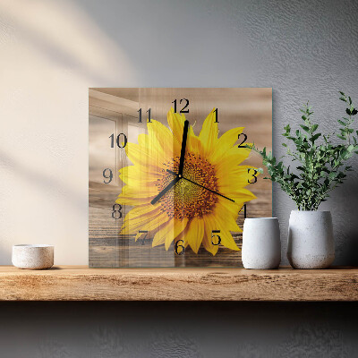 Reloj de vidrio Girasol