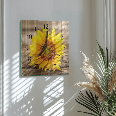 Reloj de vidrio Girasol