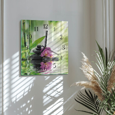 Reloj de vidrio Orquídea de spa