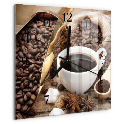 Reloj de vidrio Café
