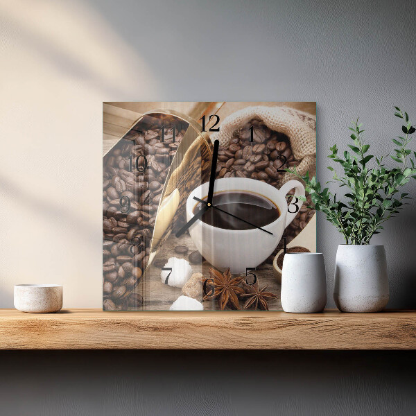 Reloj de vidrio Café