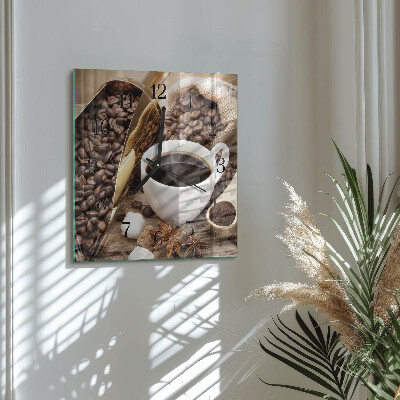 Reloj de vidrio Café