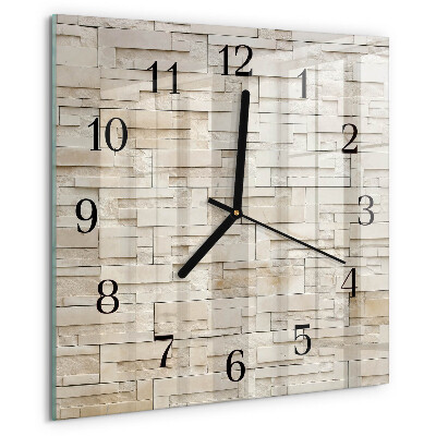 Reloj de vidrio Muro de piedra