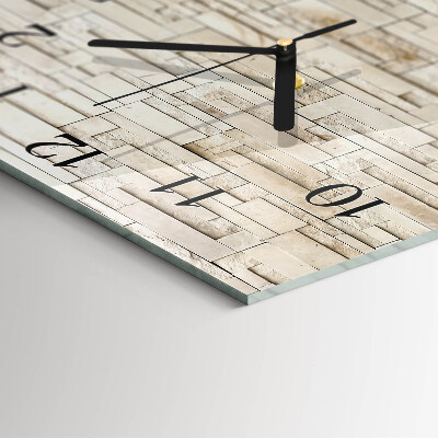 Reloj de vidrio Muro de piedra
