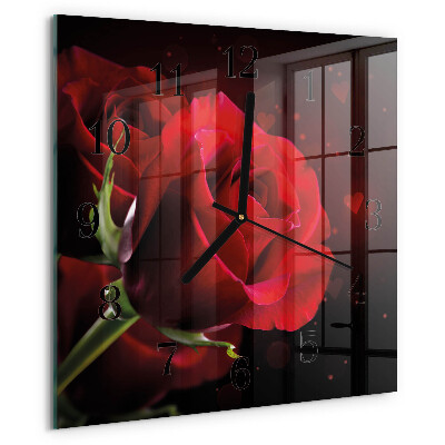 Reloj de vidrio Rosas