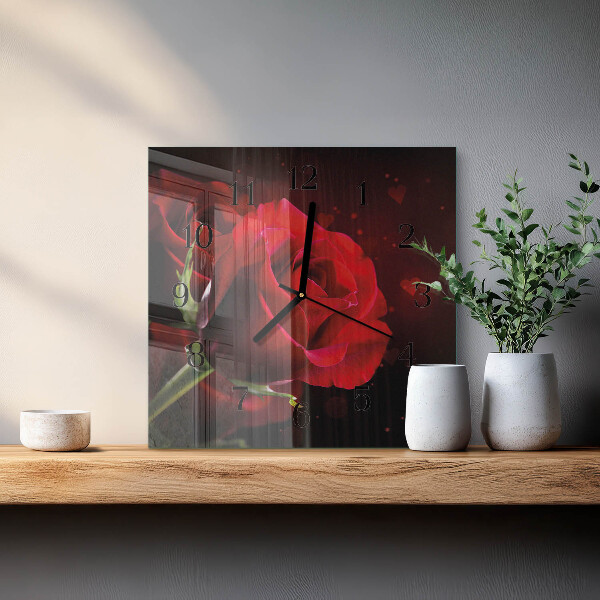 Reloj de vidrio Rosas