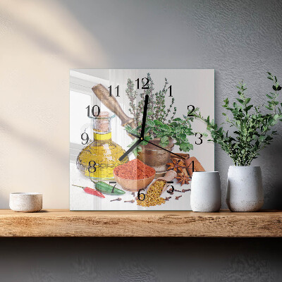 Reloj de vidrio Especias