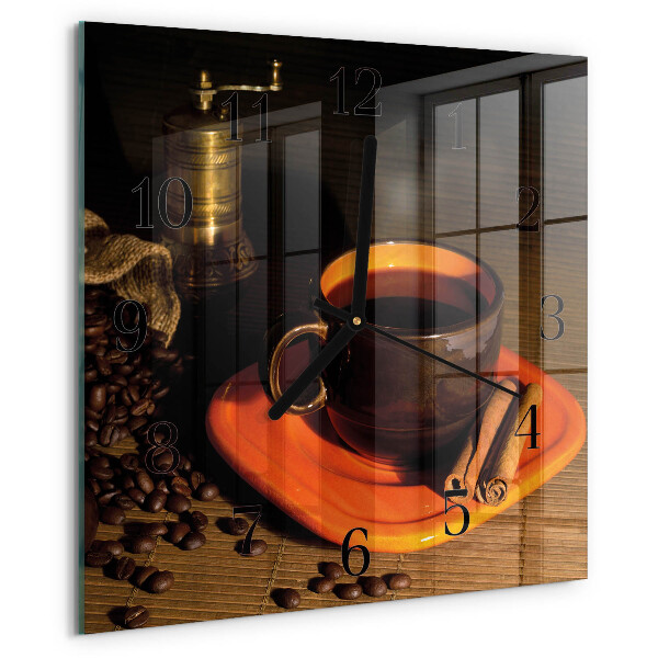 Reloj de vidrio Café