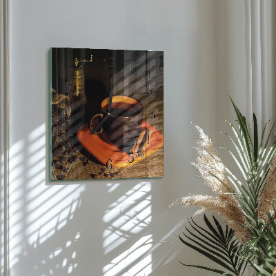 Reloj de vidrio Café