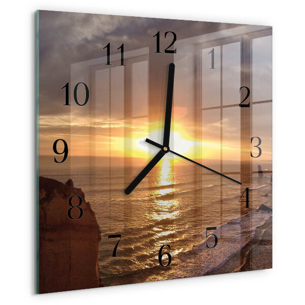Reloj de vidrio Atardecer