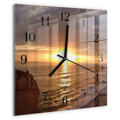 Reloj de vidrio Atardecer